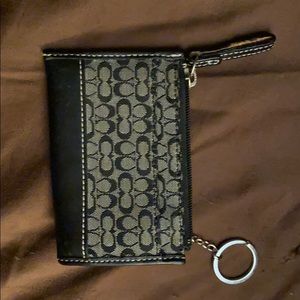 Coach signature card holder